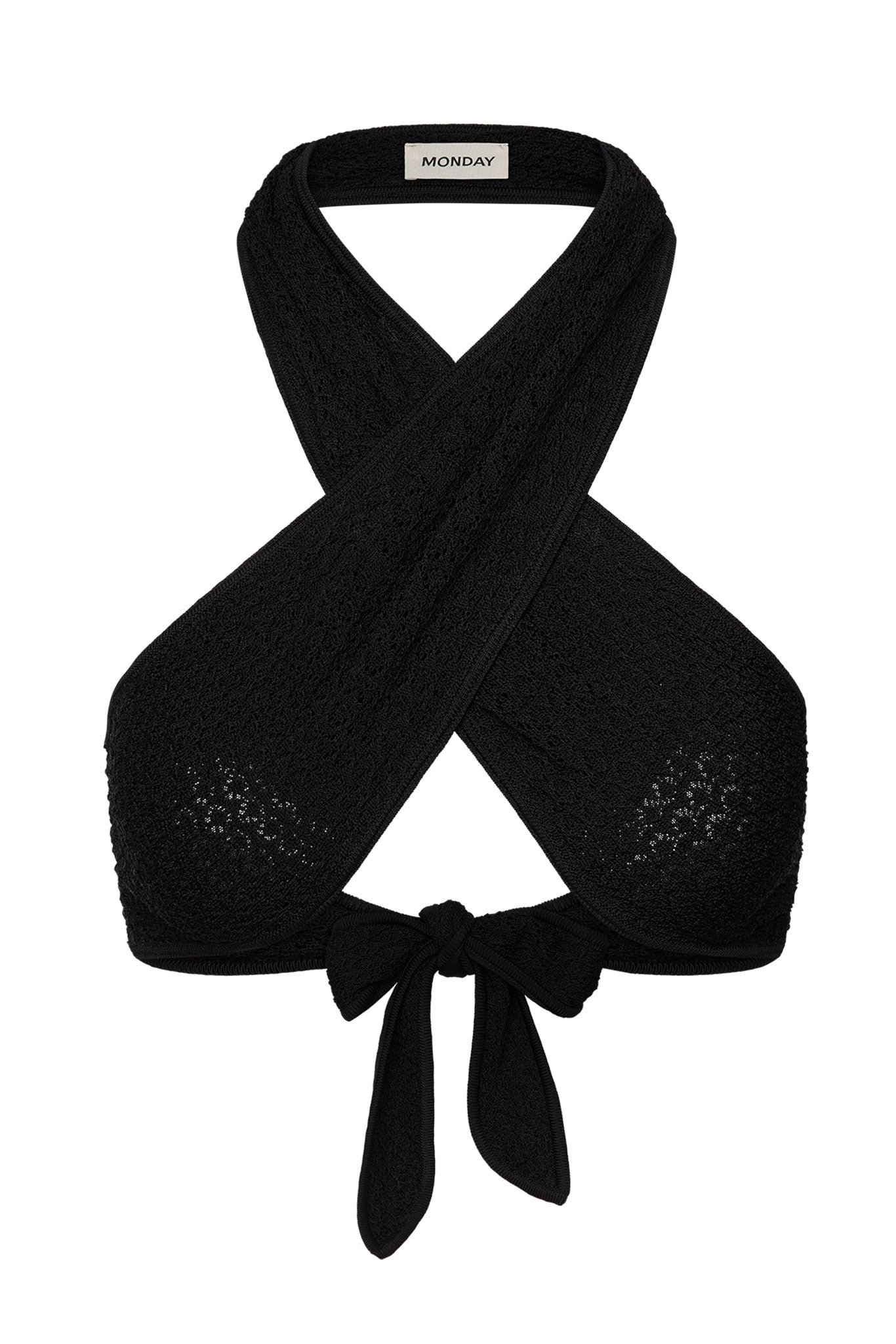 Ramatuelle Top - Black Lace Crochet