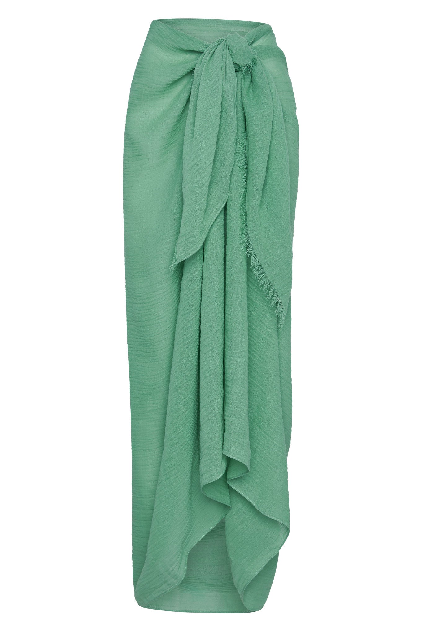 St. Tropez Sarong - Pond Crinkle Linen