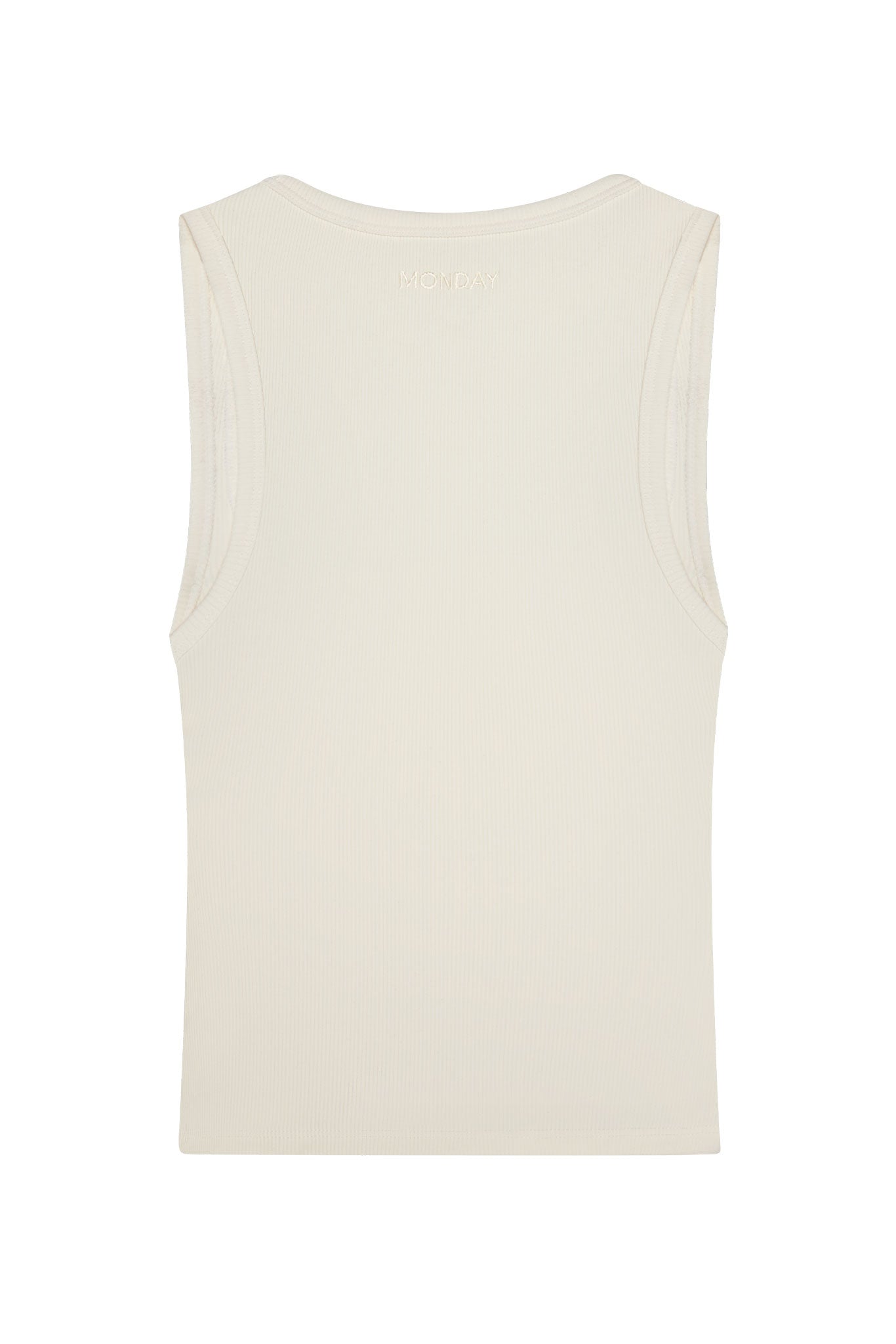 Tash Tank Long Ivory Rib - Image 5