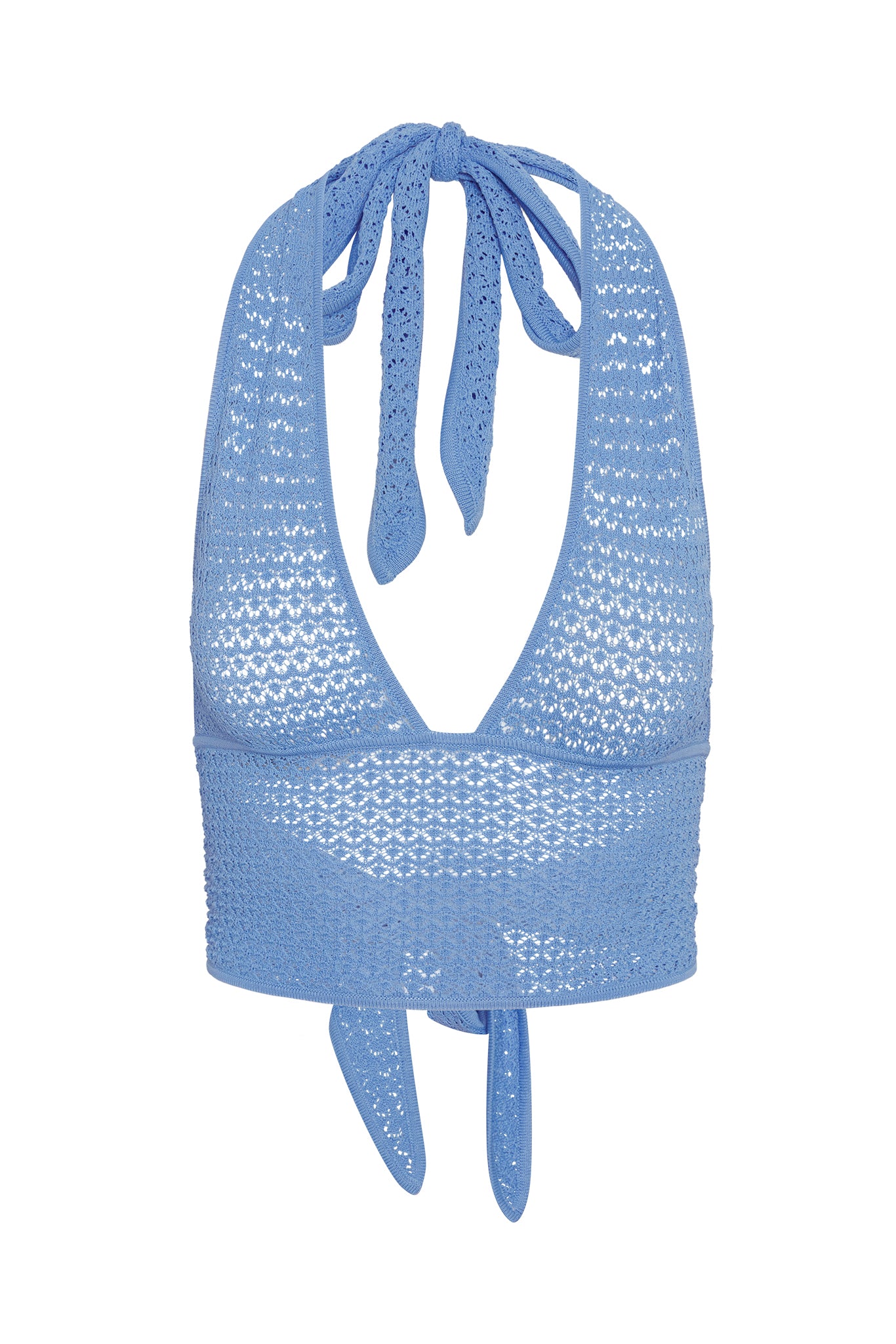 Toulon Top - Azure Lace Crochet